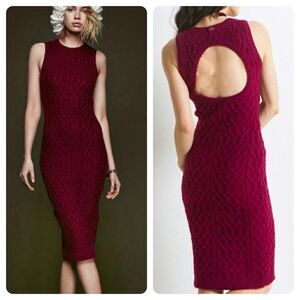 Knitz For Love and Lemons Snow Day Sweater Midi Dress XS